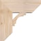 Ekena Millwork Merced Slat Smooth Bracket w/ Offset Brace, Douglas Fir, 7 1/2"W x 18"D x 18"H BKT0806X18X18MRC06SDF - alternate 3